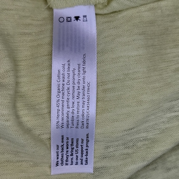 Eileen Fisher Soft V-neck Long Shell Tank in Lemic Size S $98 - Picture 4 of 5